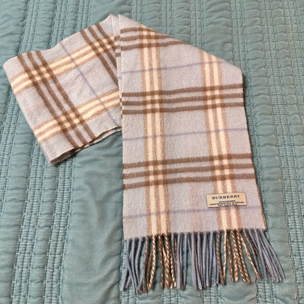Burberry cashmere nova check scarf